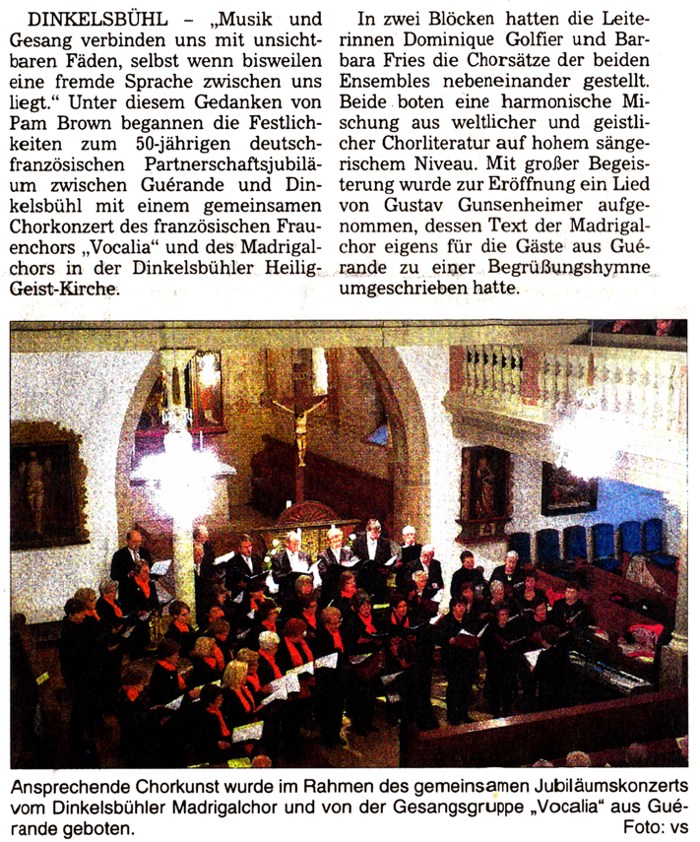 Bericht Konzert